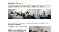 Desktop Screenshot of furnitureforbacks.com.au